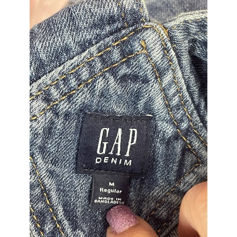 Gap Kids Light‎ Wash Denim Overalls Jeans Size Medium or 8 Bin11